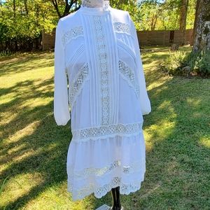 Cottagecore American Gothic Southern ghost, prairie dress
